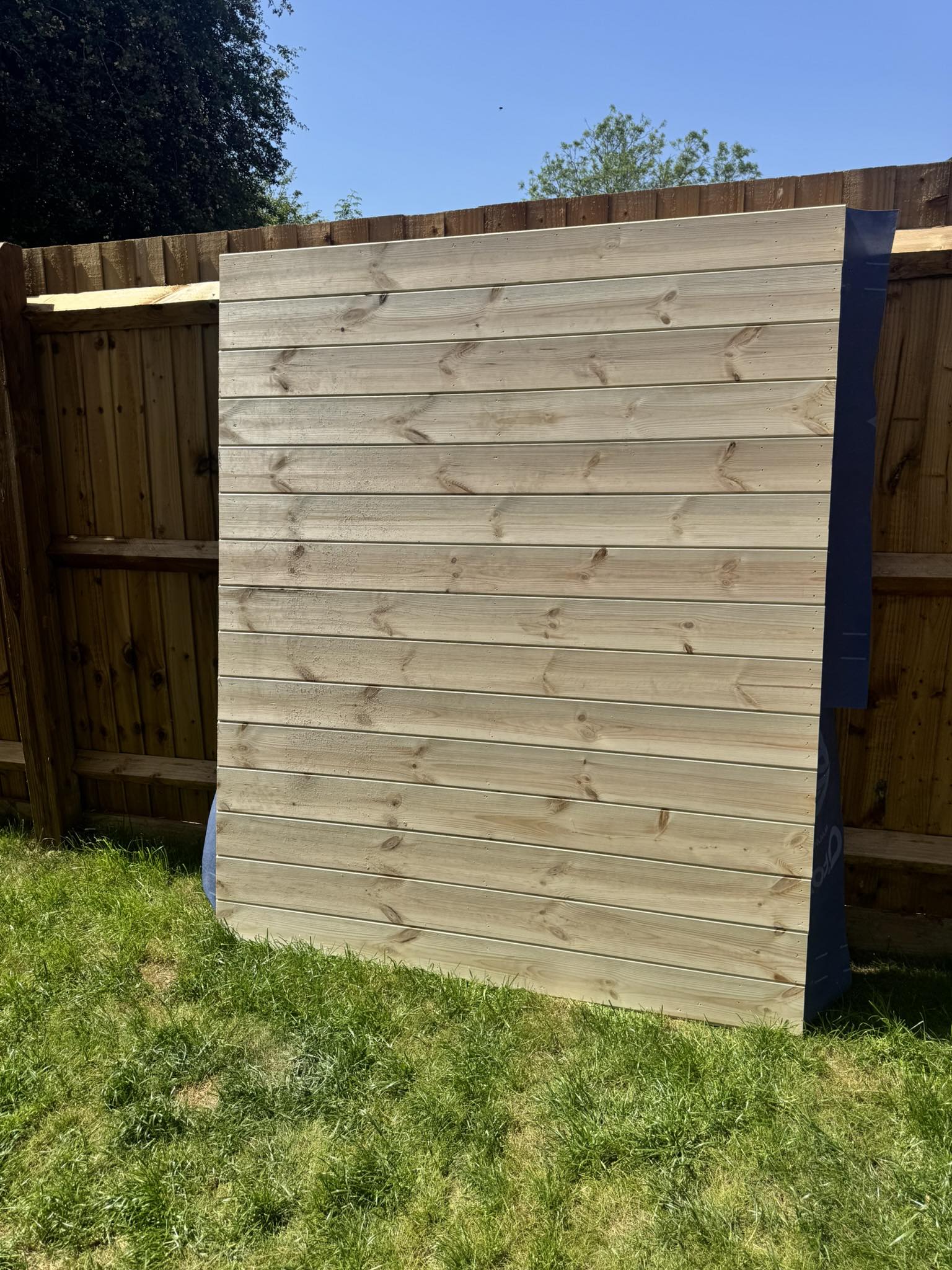 Timber garden fencing panel